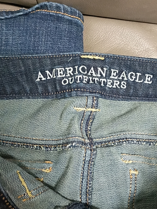 American Eagle Outfitters Pants - American Eagle Outfitters Dark Blue Denim Jeans with Contrast Stitching